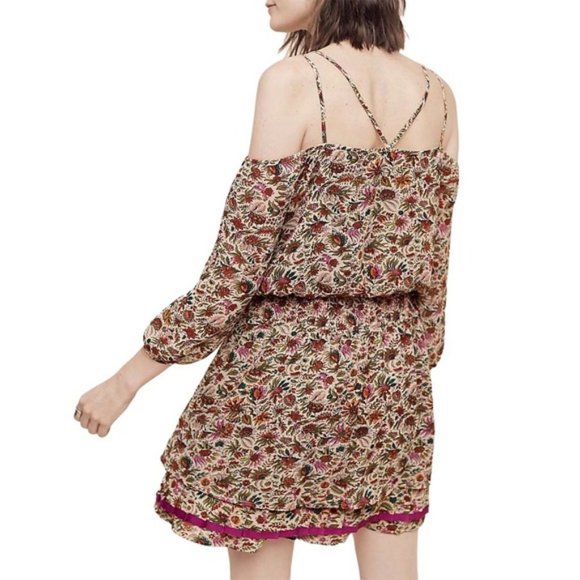 Anthropologie Floreat Floral Off Shoulder Dress 2 - Picture 3 of 8
